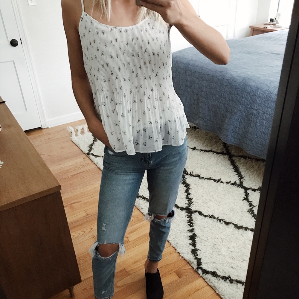 A&F Floral Tank